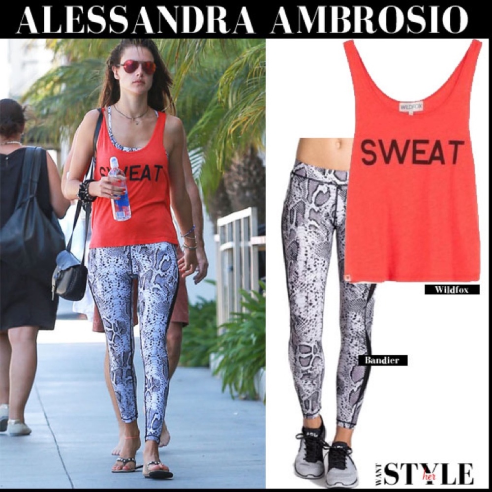Wildfox Sweat Tank Alessandra Ambrosio NWOT